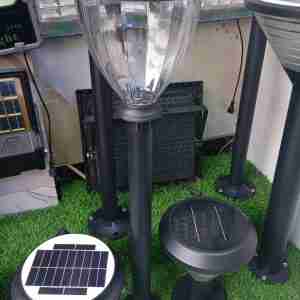 Round Crystal Solar Garden Light