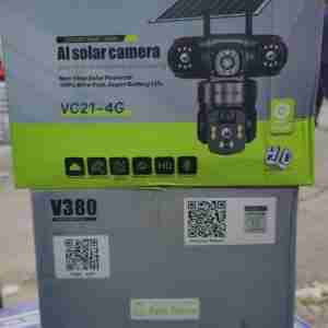 AI Solar camera 3 Lenses 4G