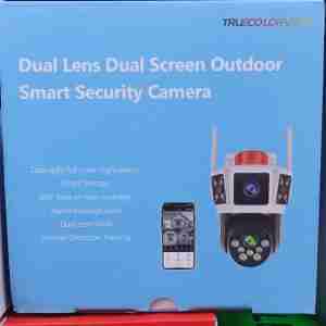 Dual Lens Dual Screen Outdoor Smart Security Camera