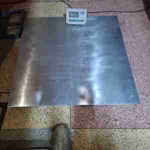 1 Tonne Stainless steel A12 Floor Scale 1.2M by 1.2M