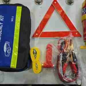 7-Piece Car Emergency Kit with Fire Extinguisher
