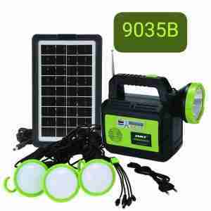 DAT 9035 Solar  Lighting Kit With 3 Bulbs FM/BT